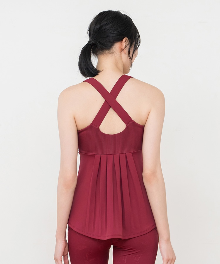 SUKALA】バックフレアタンク(Sサイズ ローズコッパー・チョコレート