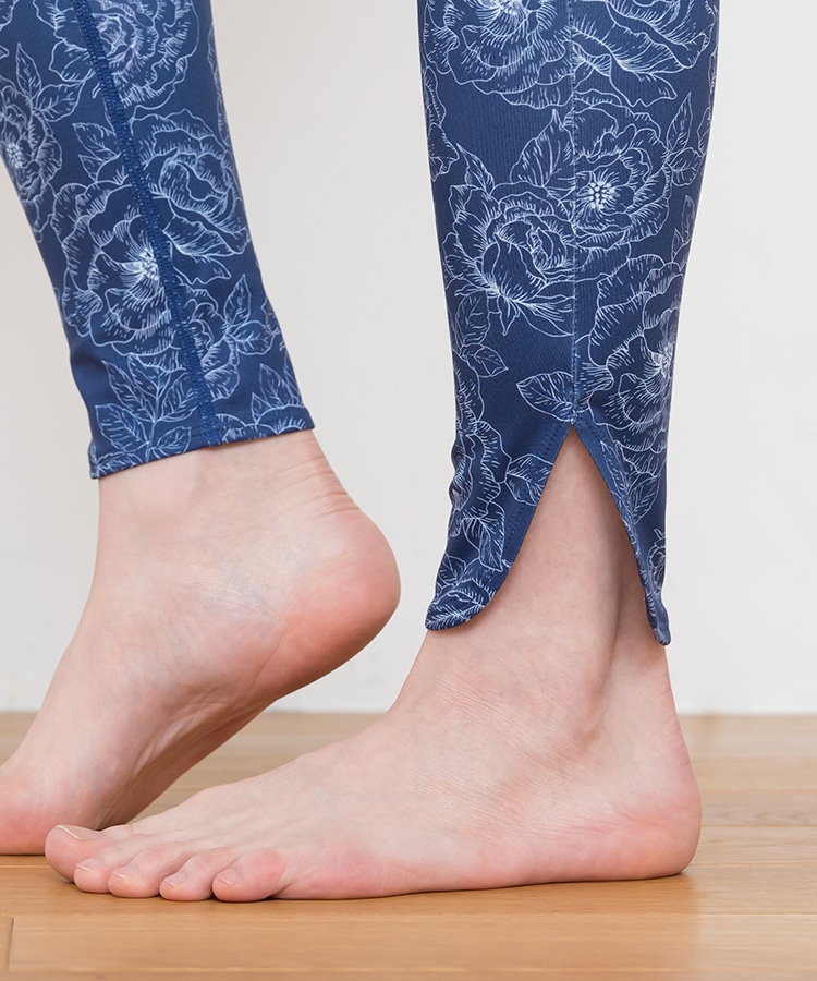 SUKALA】ブルーミングフラワーレギンス(Sサイズ ネイビー