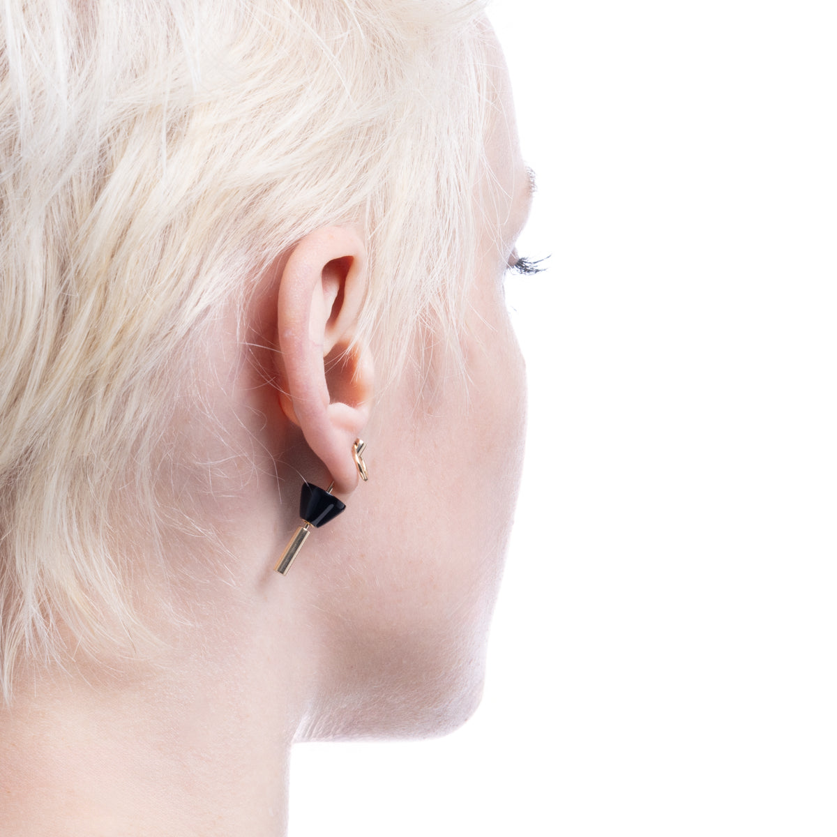 SPEAR ドアノッカー ピアス Sサイズ / オニキス