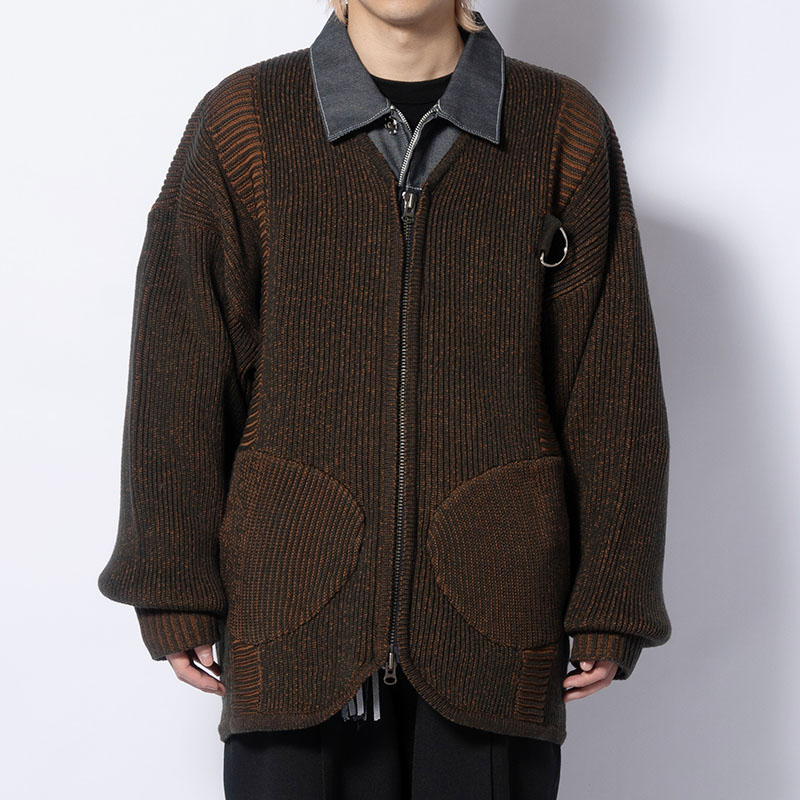 OVERSIZE ZIP CARDIGAN -2.COLOR- | IN ONLINE STORE