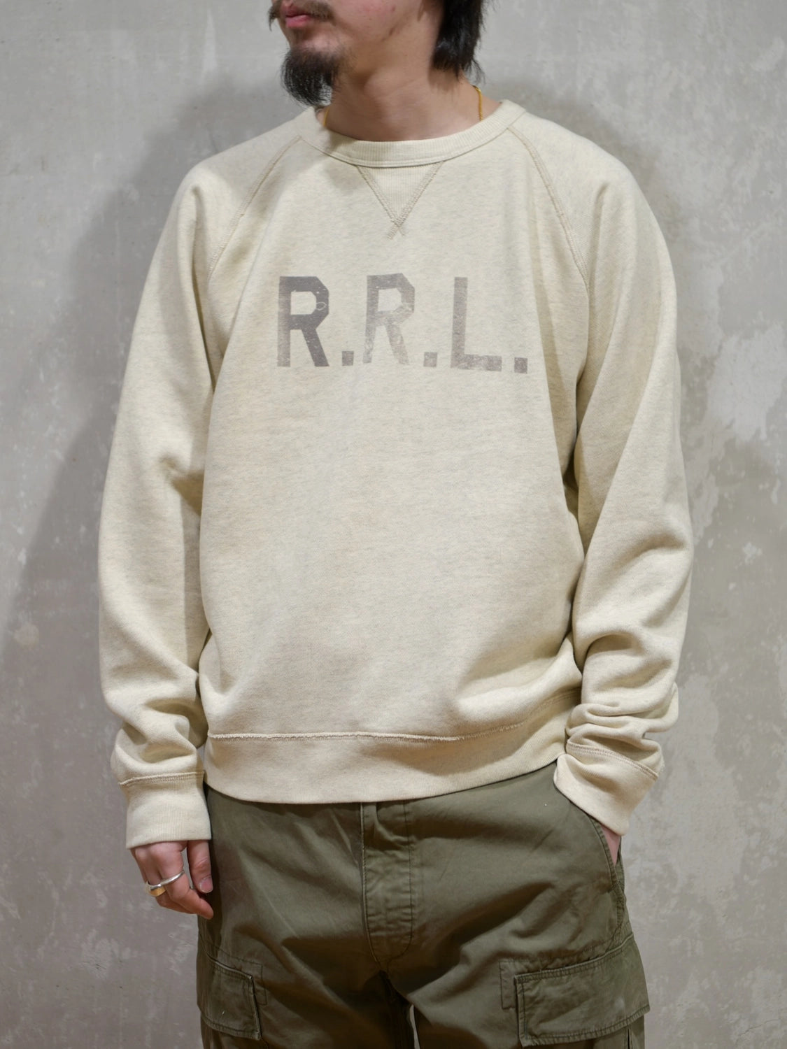 RRL (ダブルアールエル) フレンチ テリー グラフィック スウェット