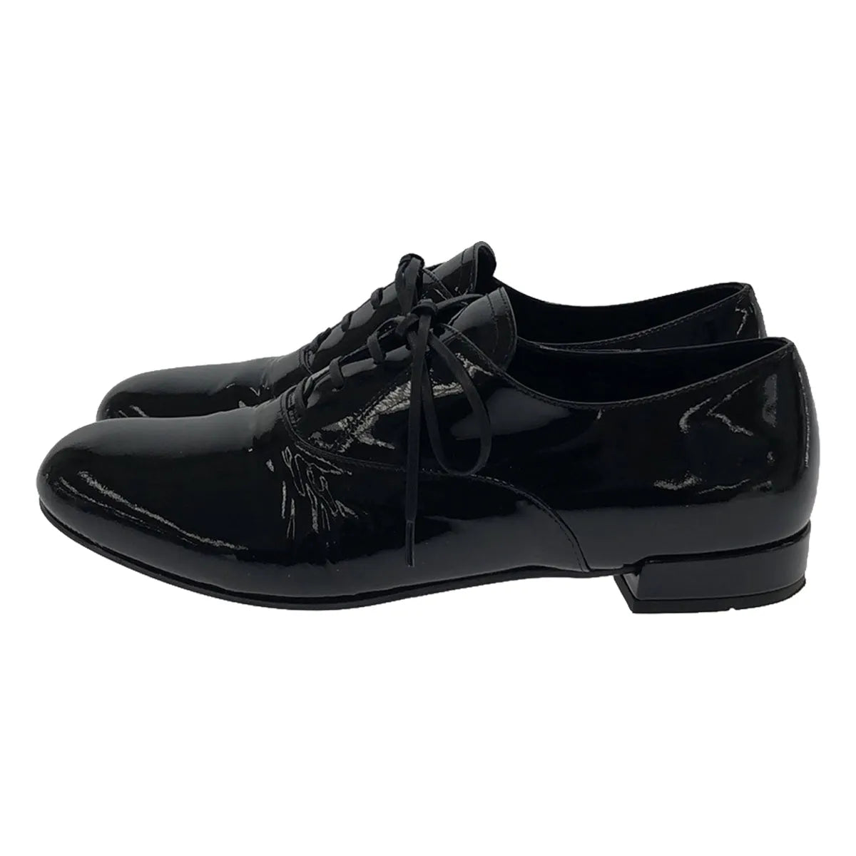 PRADA / プラダ | エナメルレザー レースアップシューズ | 34 1/2