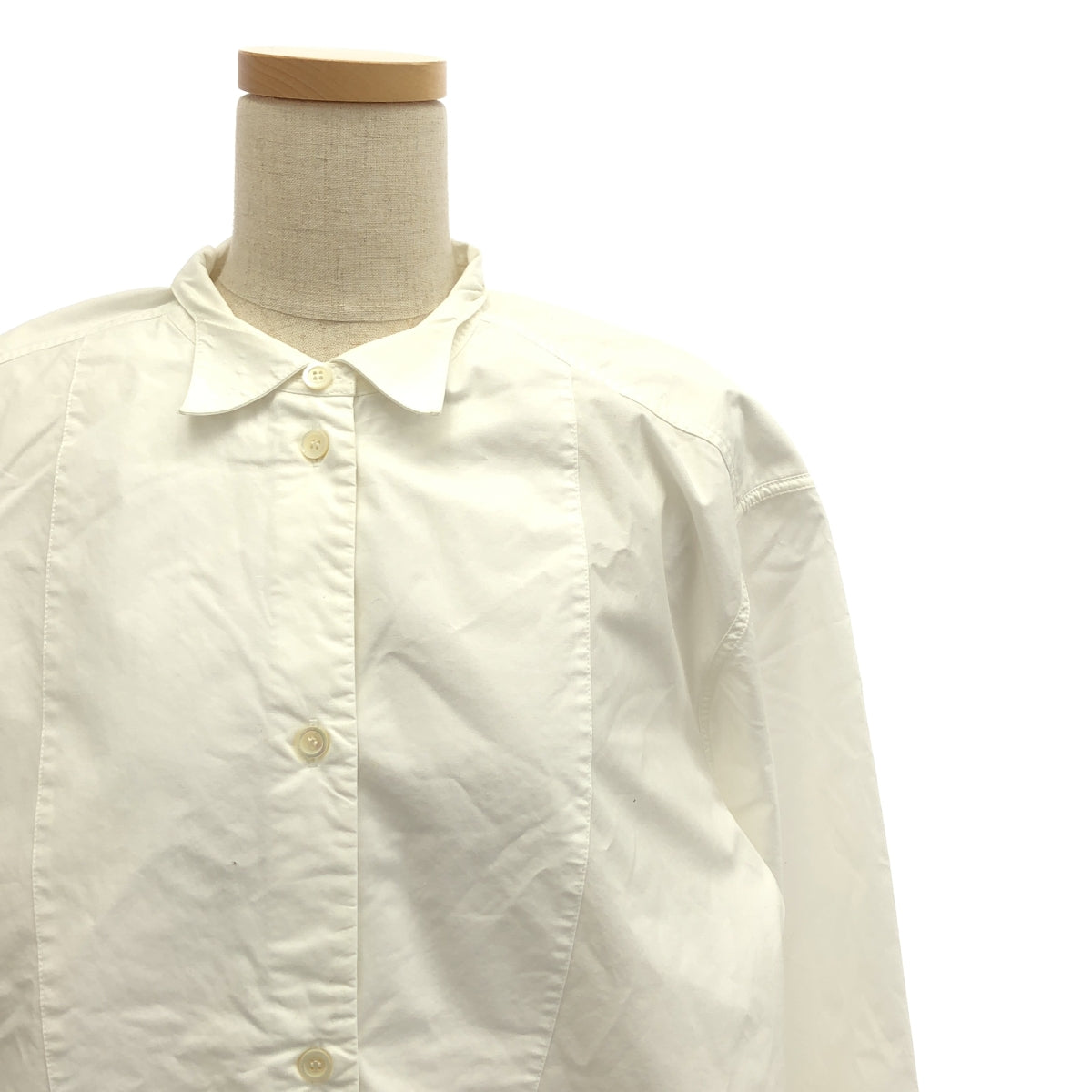 LOEWE / ロエベ | アシンメトリー シャツ ワンピース | S | ホワイト