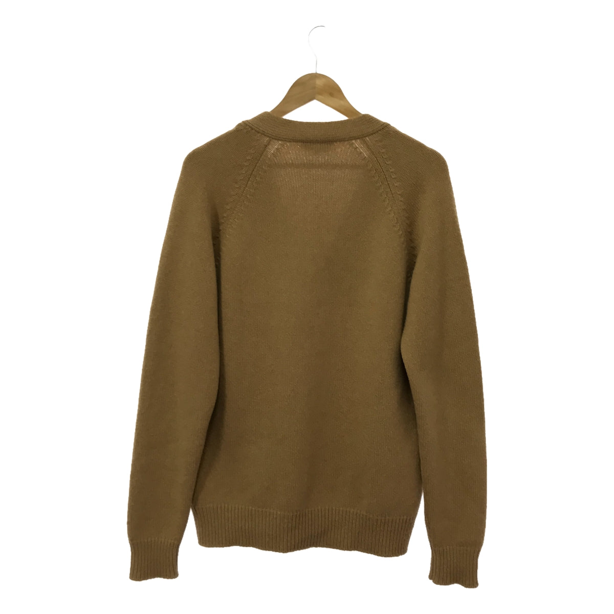 HERMES / エルメス | 2020AW | カシミヤ100％ レザーパッチ ニット