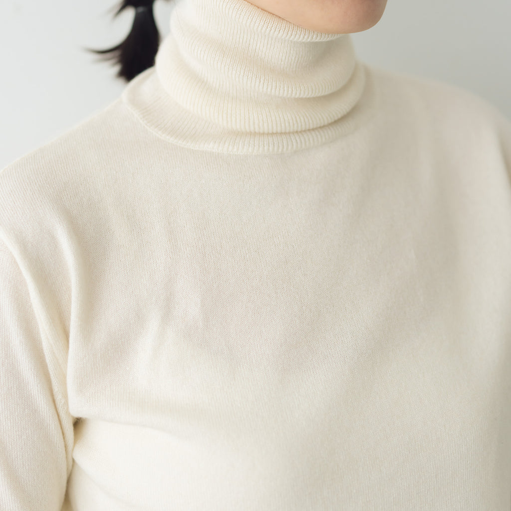 comm. arch. カシミヤシルク ハイネック プルオーバー ｜くらすこと