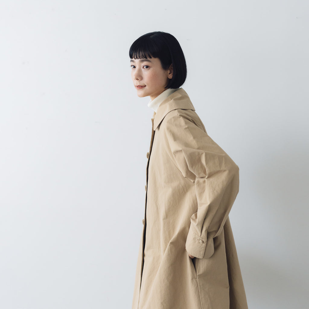 くらすこと ＋to クラシカルなコットンナイロンコート ｜くらすこと