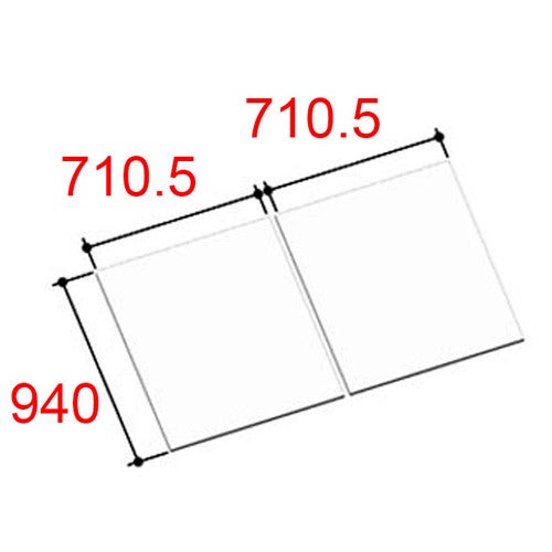 LIXIL・INAX 風呂ふた 組フタ 浴室部品 [YFK-1494B(4)-D] [YFK-1494B(4