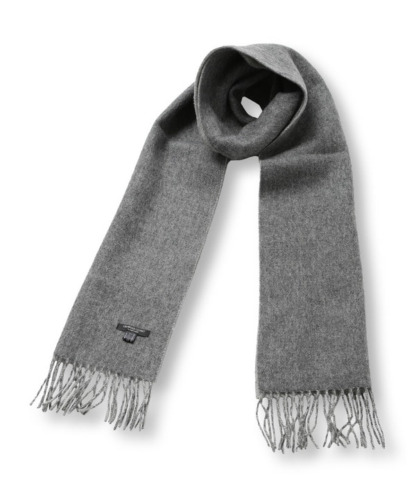 カシミヤ混 リバーシブルウールマフラー｜メンズファッション通販