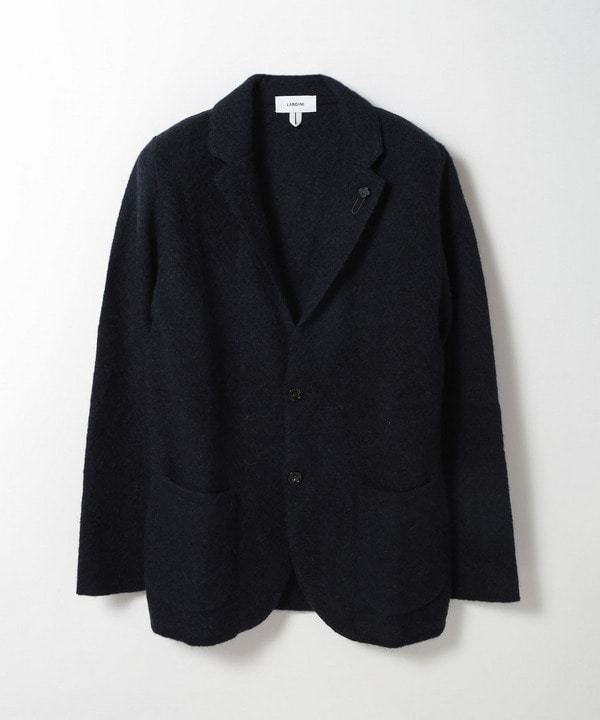 LARDINI/ラルディーニ】アルパカウールヘリンボーンジャージジャケット