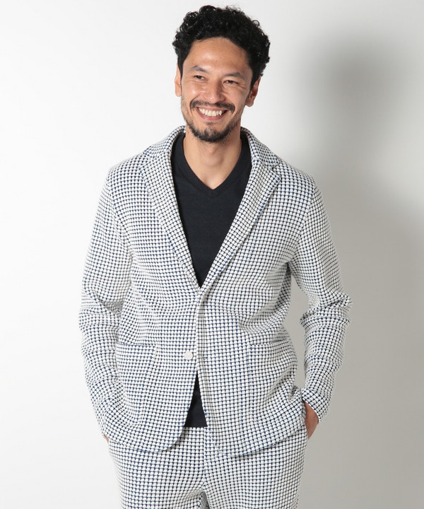 Seagreen（シーグリーン）】別注ビッグワッフルジャケット｜メンズ