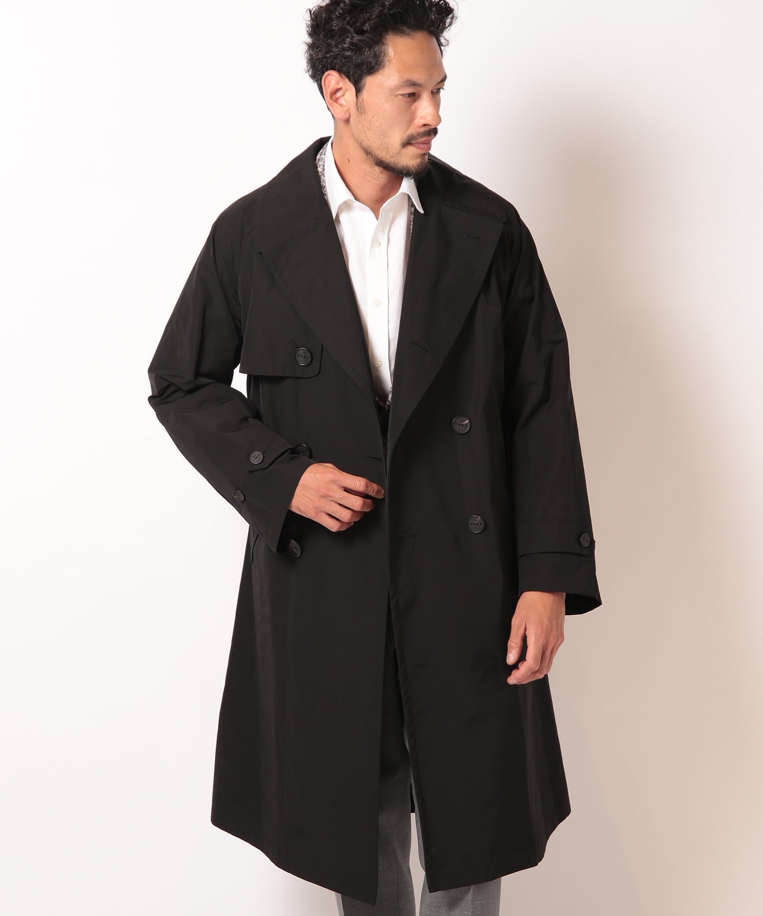 TOMASO Stefanelli トレンチコート 黒・ベージュ イタリア製 【公式通販】