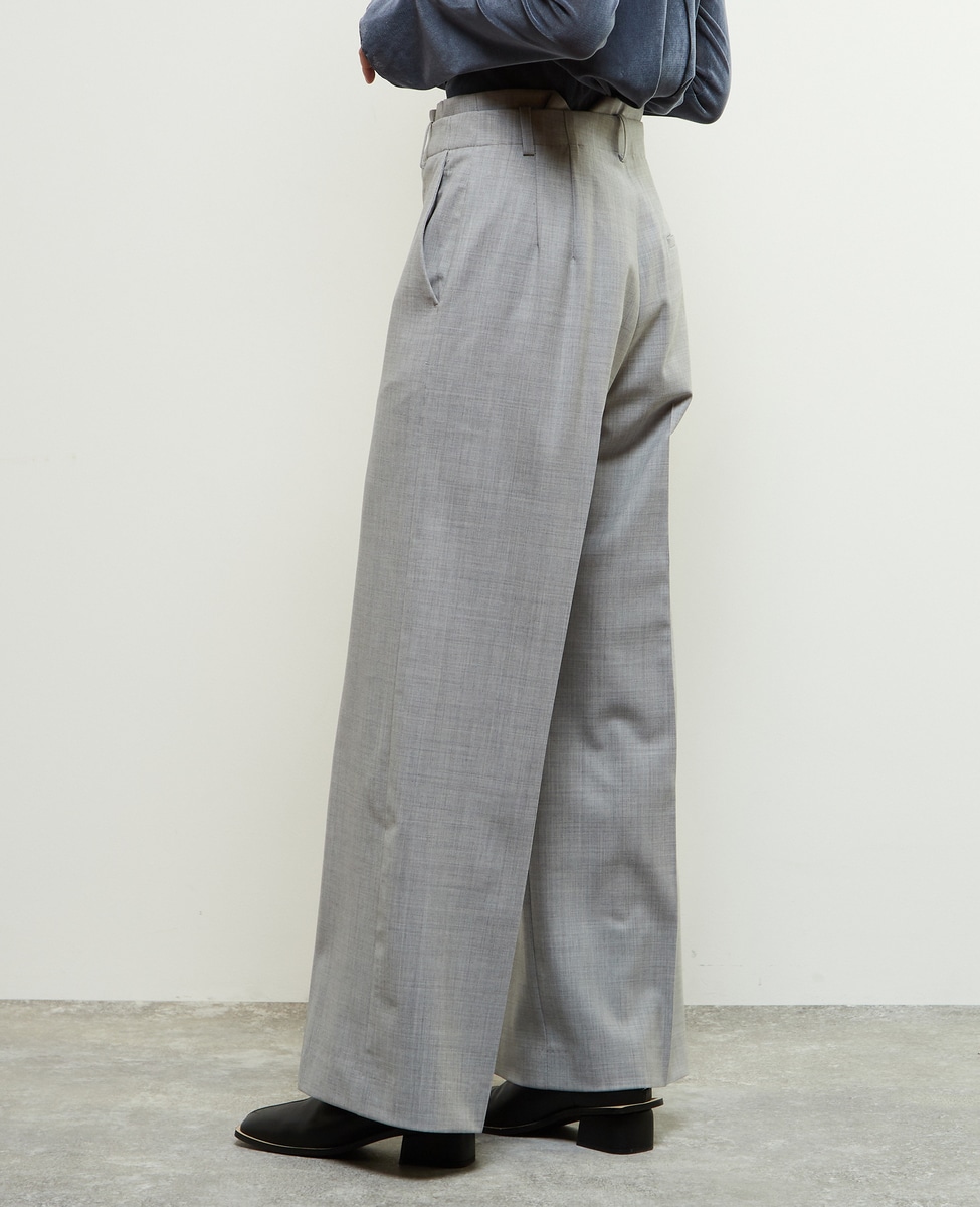 定番型】ウール混セミワイドパンツ｜SOFFITTO（ソフィット）｜商品詳細