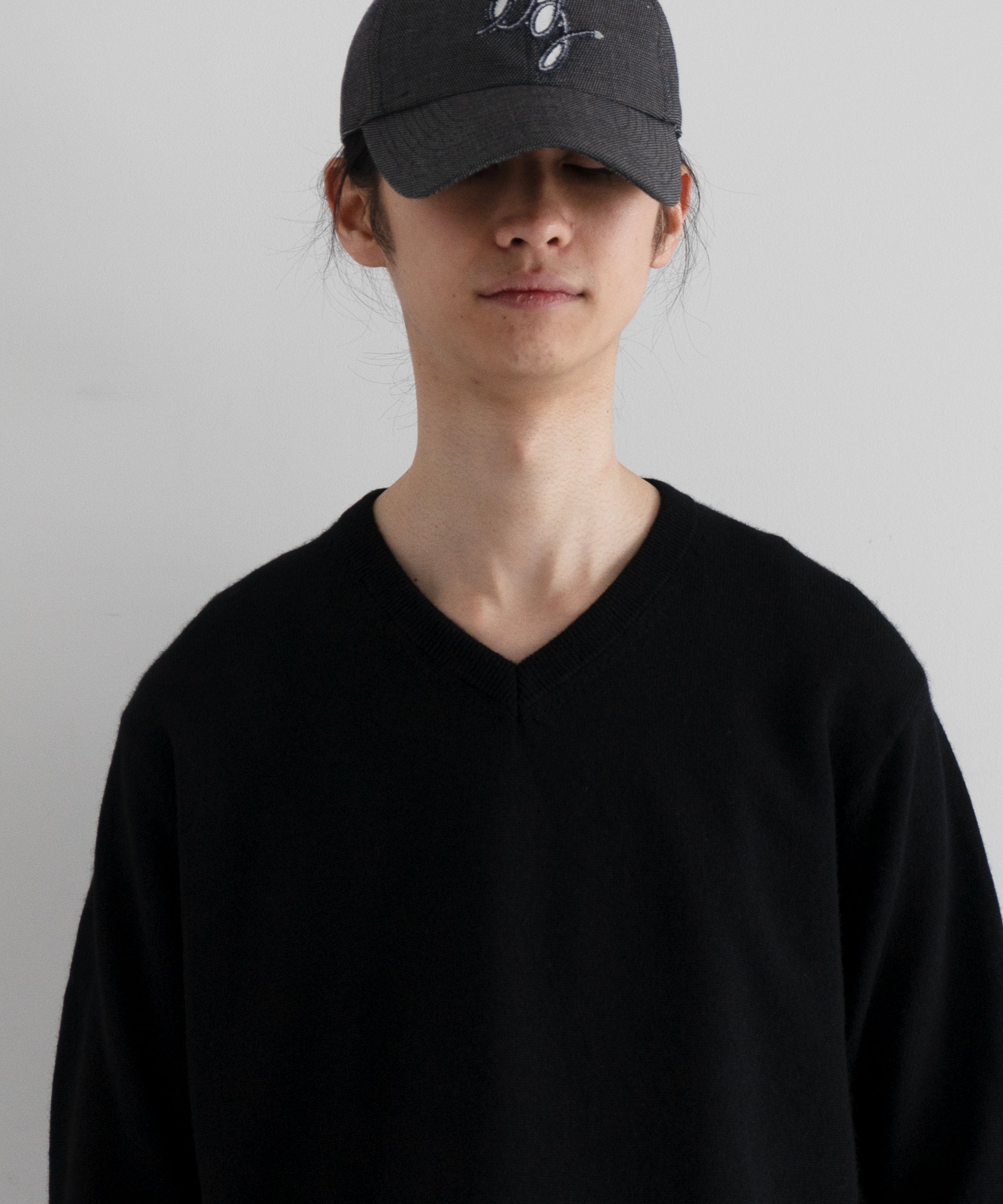 AURALEE【オーラリー】Super fine cashmere silk knit v-neck 