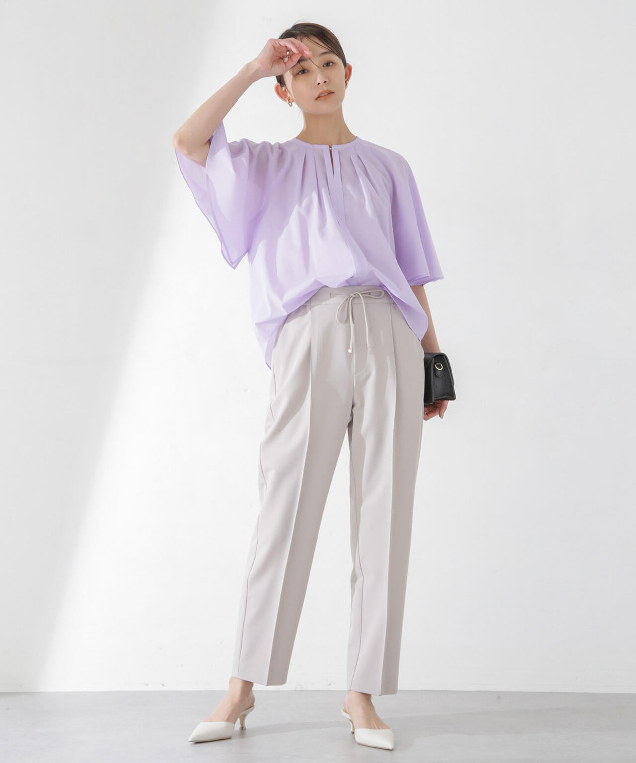 レオ ファイン フレア スリーブ ブラウス ( セットアップ 可 )