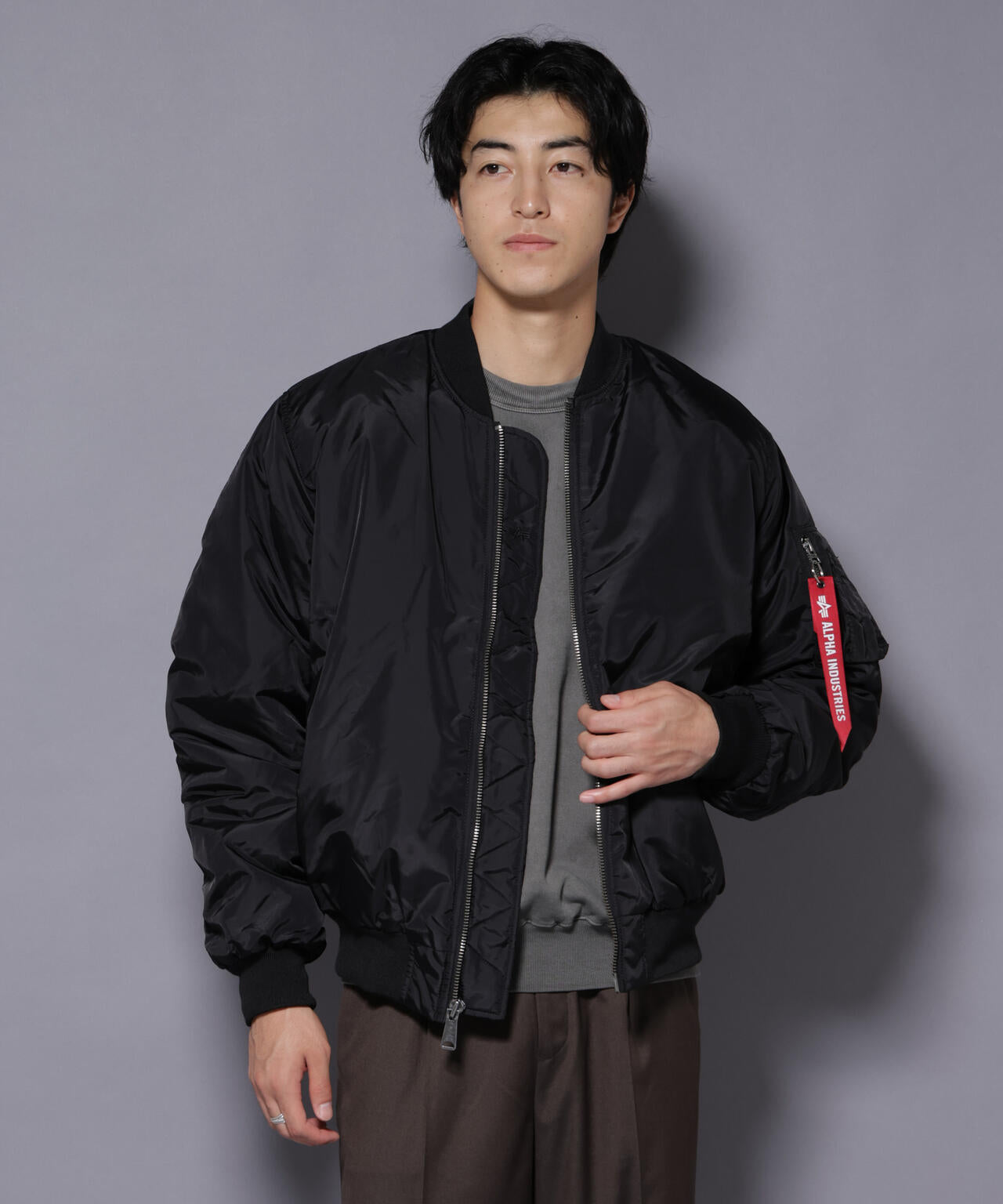ALPHA INDUSTRIES / MA-1 OXFORD FLIGHT JACKET