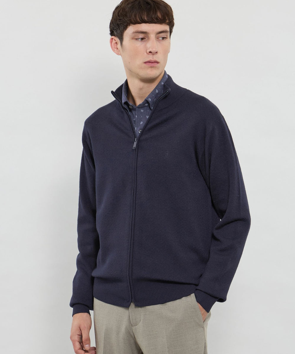 ハイゲージケーブルフルジップアップニット(トップス)｜MACKINTOSH