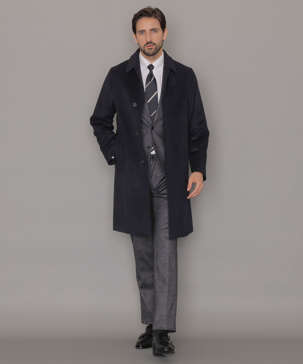 DUNFORD】ウールカシミヤビーバーステンカラーコート(コート