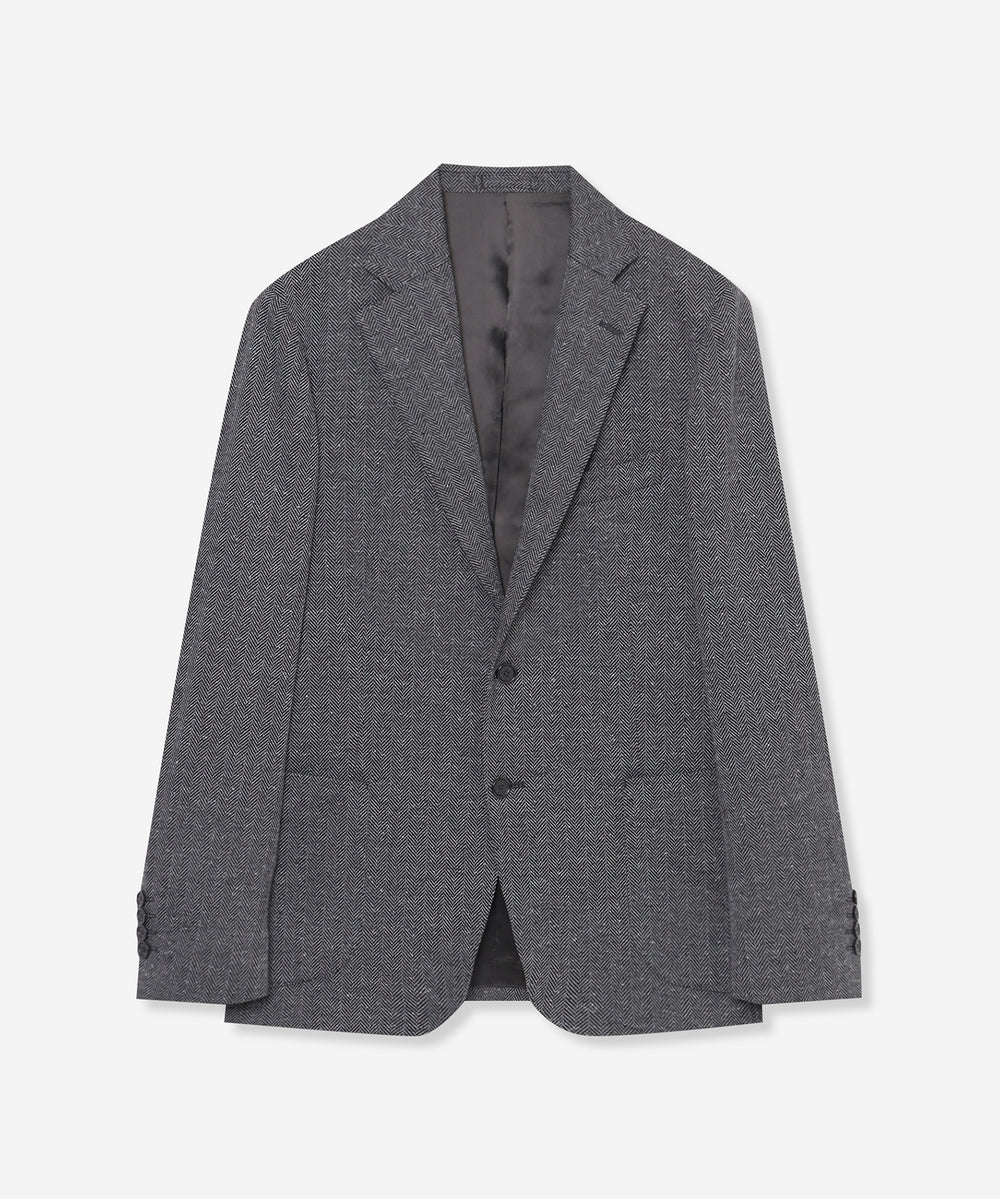 WEB・一部店舗限定】【FLEX JERSEY】ヘリンボーンジャケット
