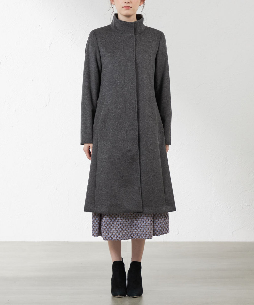 ピュアカシミヤスタンドカラーコート(コート)｜AMACA(アマカ)の