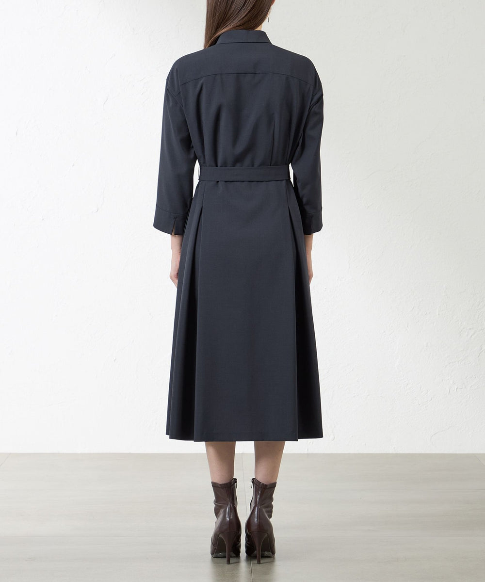 ウーリーポリエステルワンピース(ワンピース)｜AMACA(アマカ)の