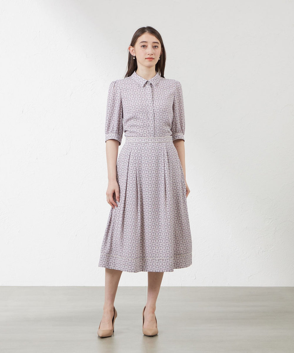 ビットプリント幾何スカート(スカート)｜AMACA(アマカ)のファッション