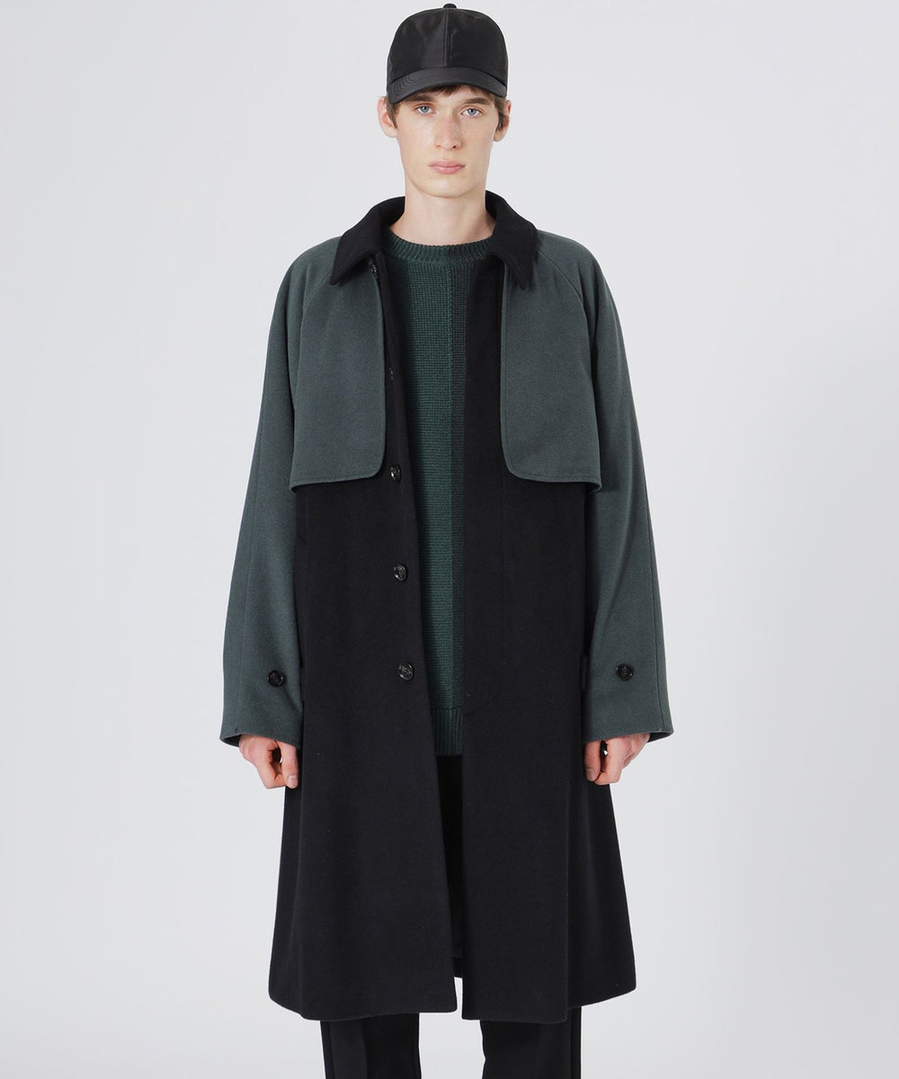 ウールビーバーブロッキングステンカラー(コート)｜LOVELESS(ラブレス