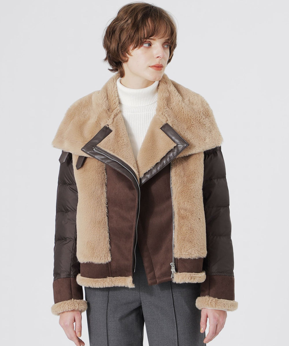 ファーコンビライダースダウン(ブルゾン)｜LOVELESS(ラブレス)の