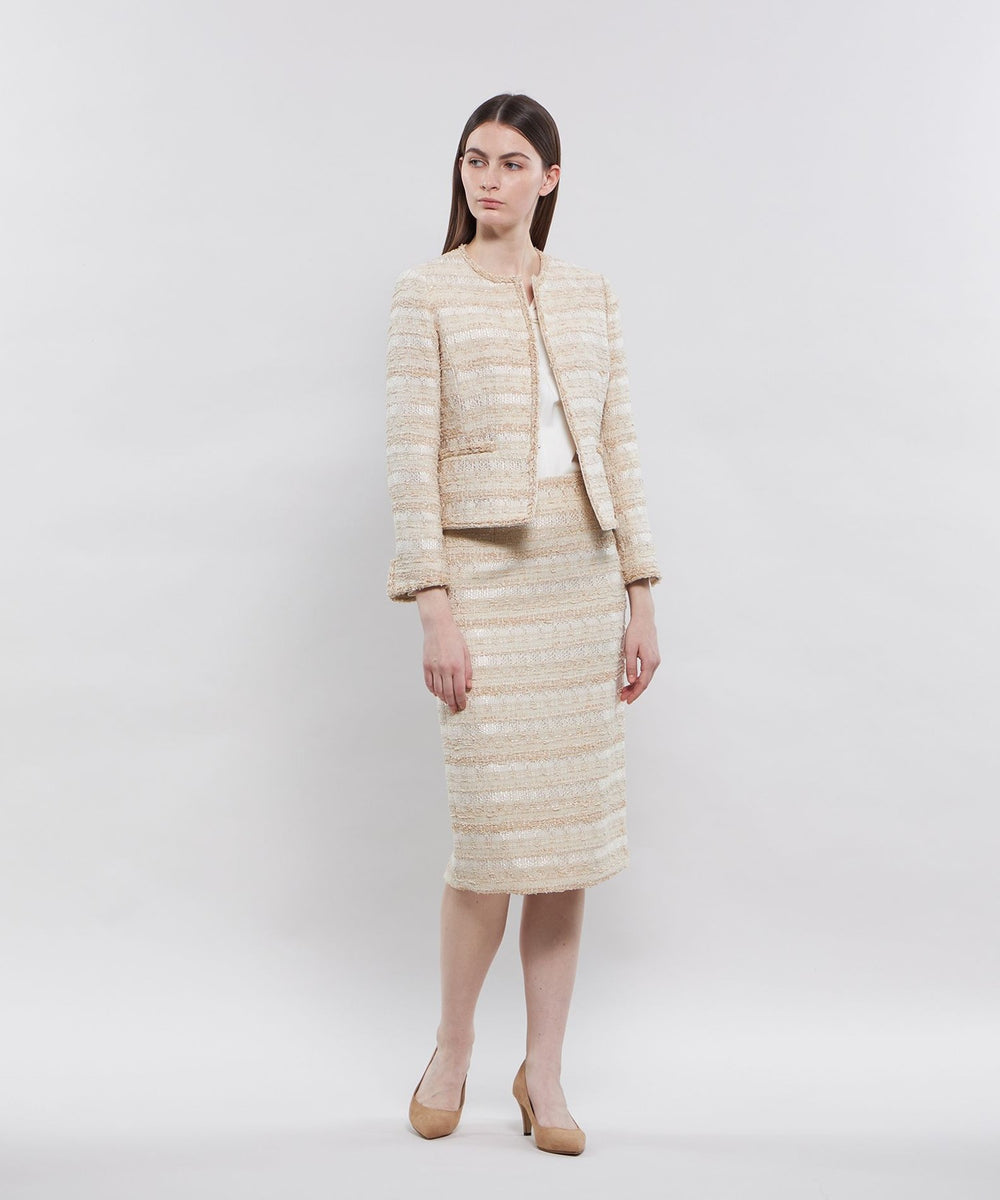 ファンシーツィード ノーカラージャケット(ジャケット)｜EPOCA(エポカ