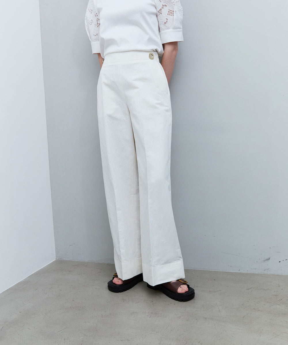コットンペーパークロス ワイドパンツ(パンツ)｜EPOCA(エポカ)の