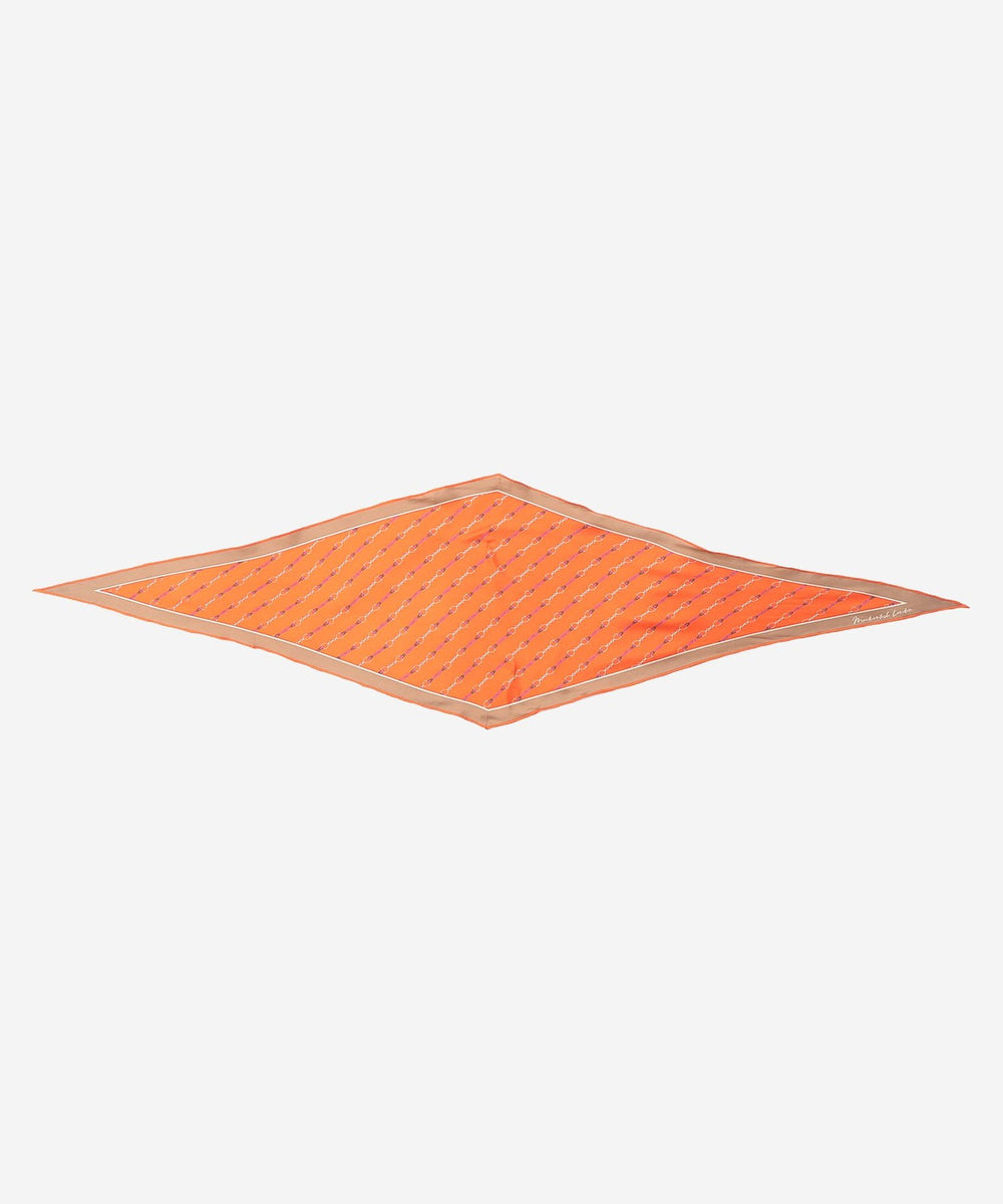 エクラ掲載】【ダイヤモンドシェイプスカーフ】ビットパターンスカーフ