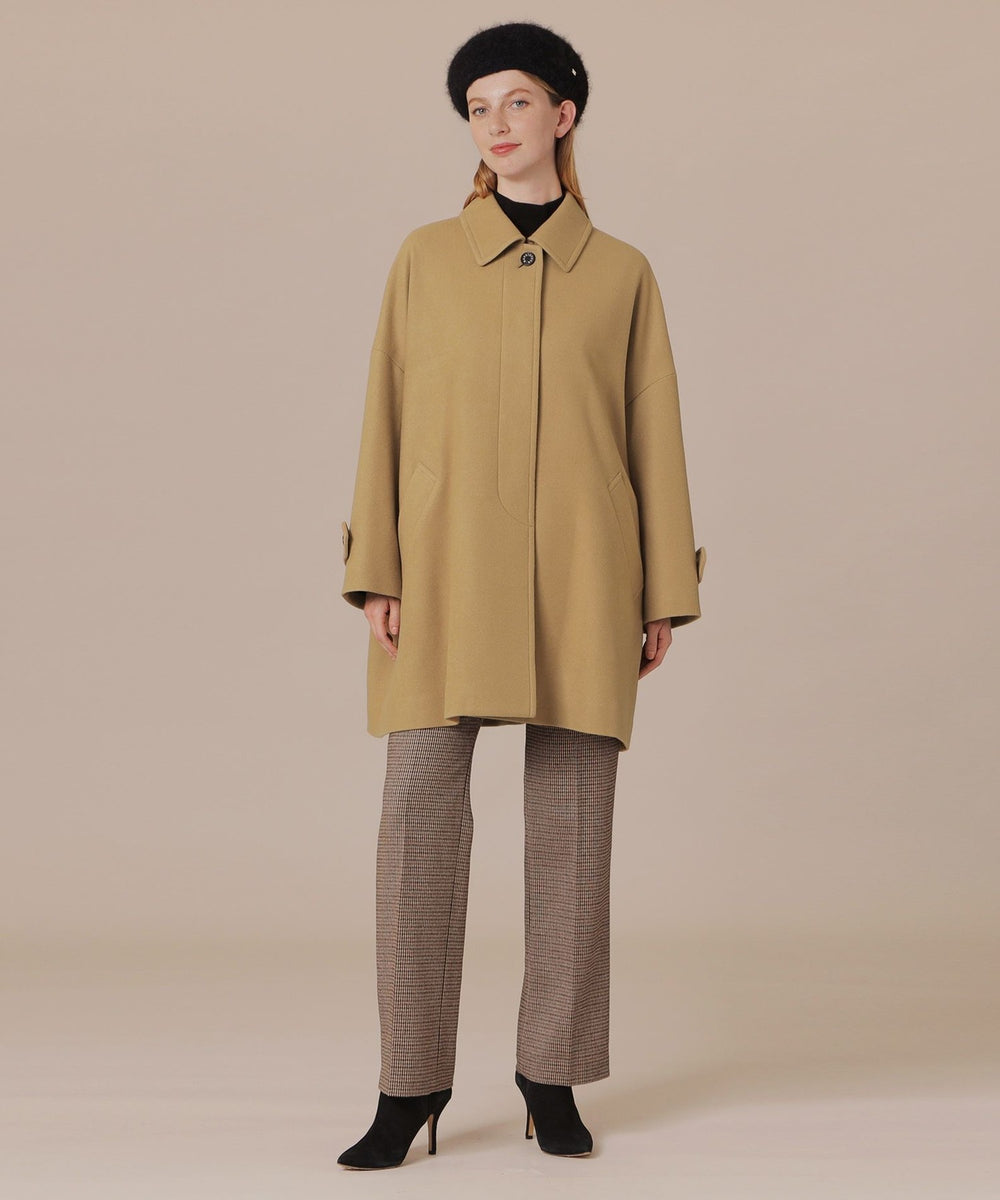 ROSLEY/ロズリー】ファインウールメルトンステンカラーコート(コート