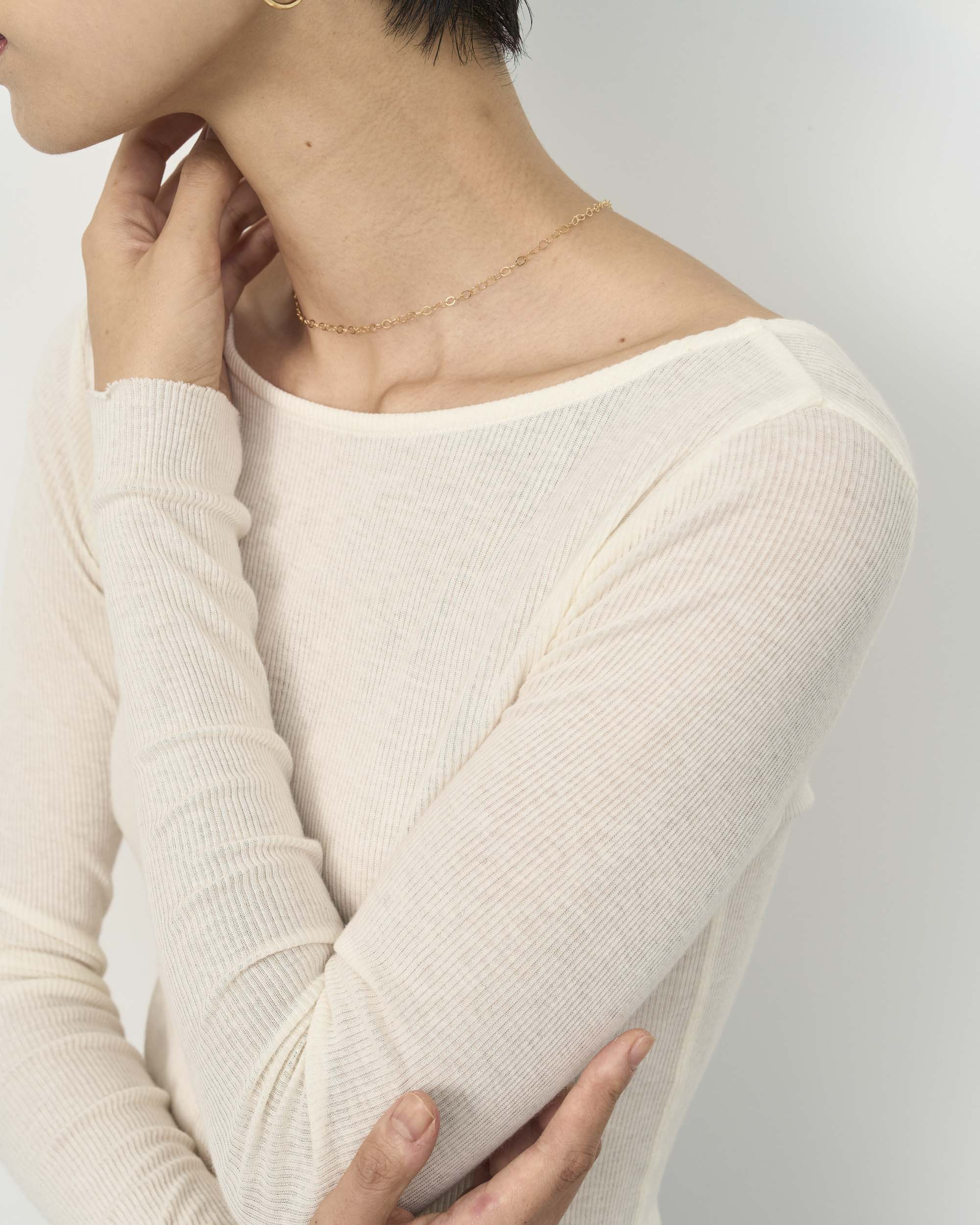 カシミヤ混2WAYカットソー - SOÉJU online store｜上質な大人の女性の