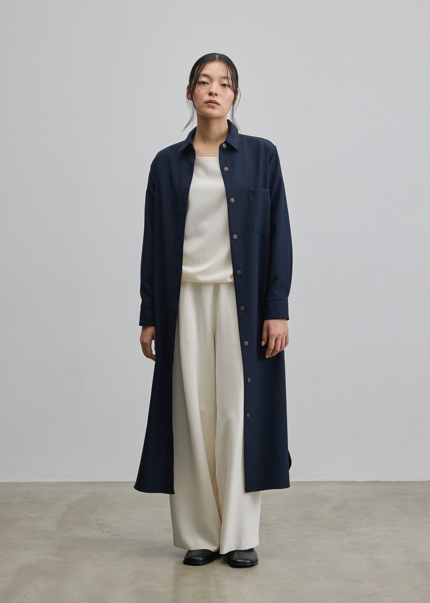 ソフトオックスシャツワンピース - SOÉJU online store｜上質な大人の