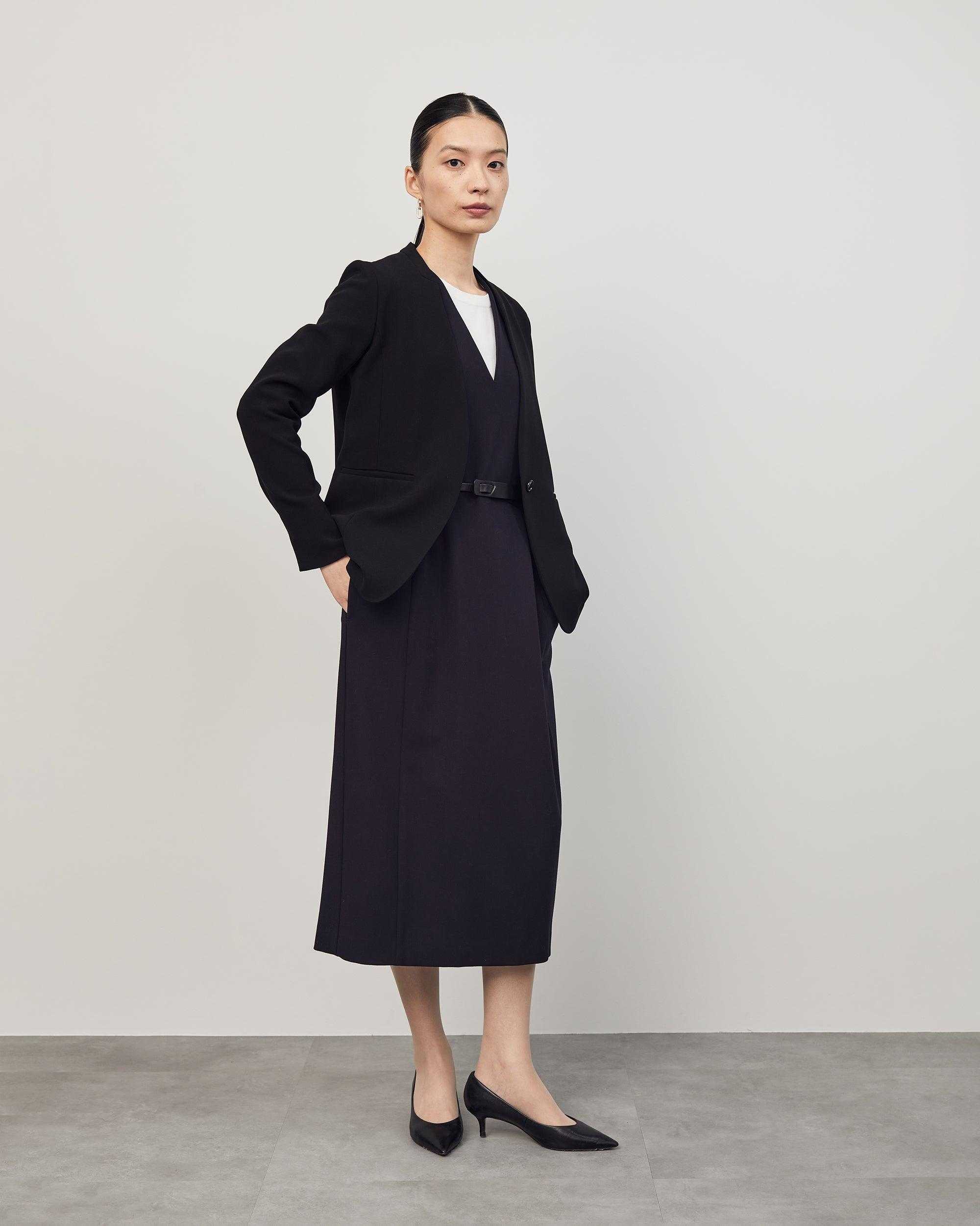 ウールライクジャンパースカート - SOÉJU online store｜上質な大人の