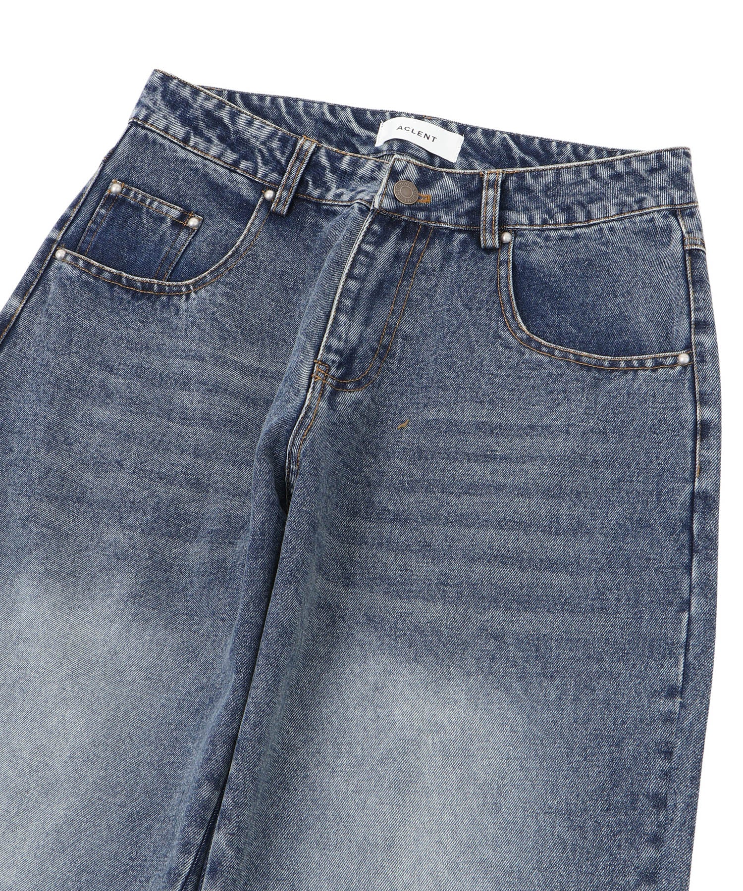 ストレートJ/Wスタッズデニムパンツ｜ACLENT（アクレント）