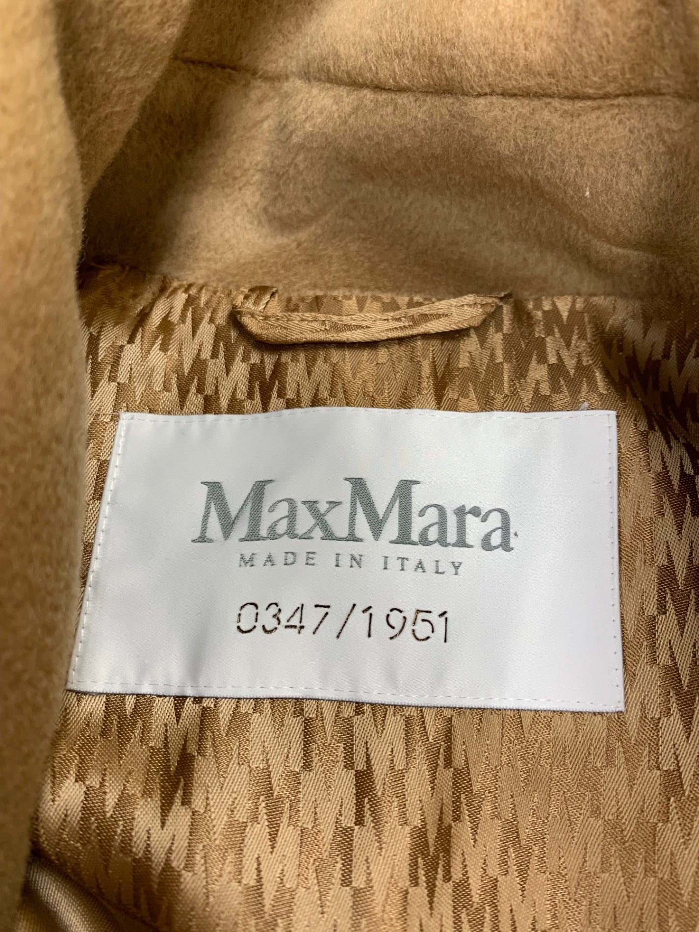 マックスマーラ コート 42 キャメル カシミヤ混 白タグ 50周年限定