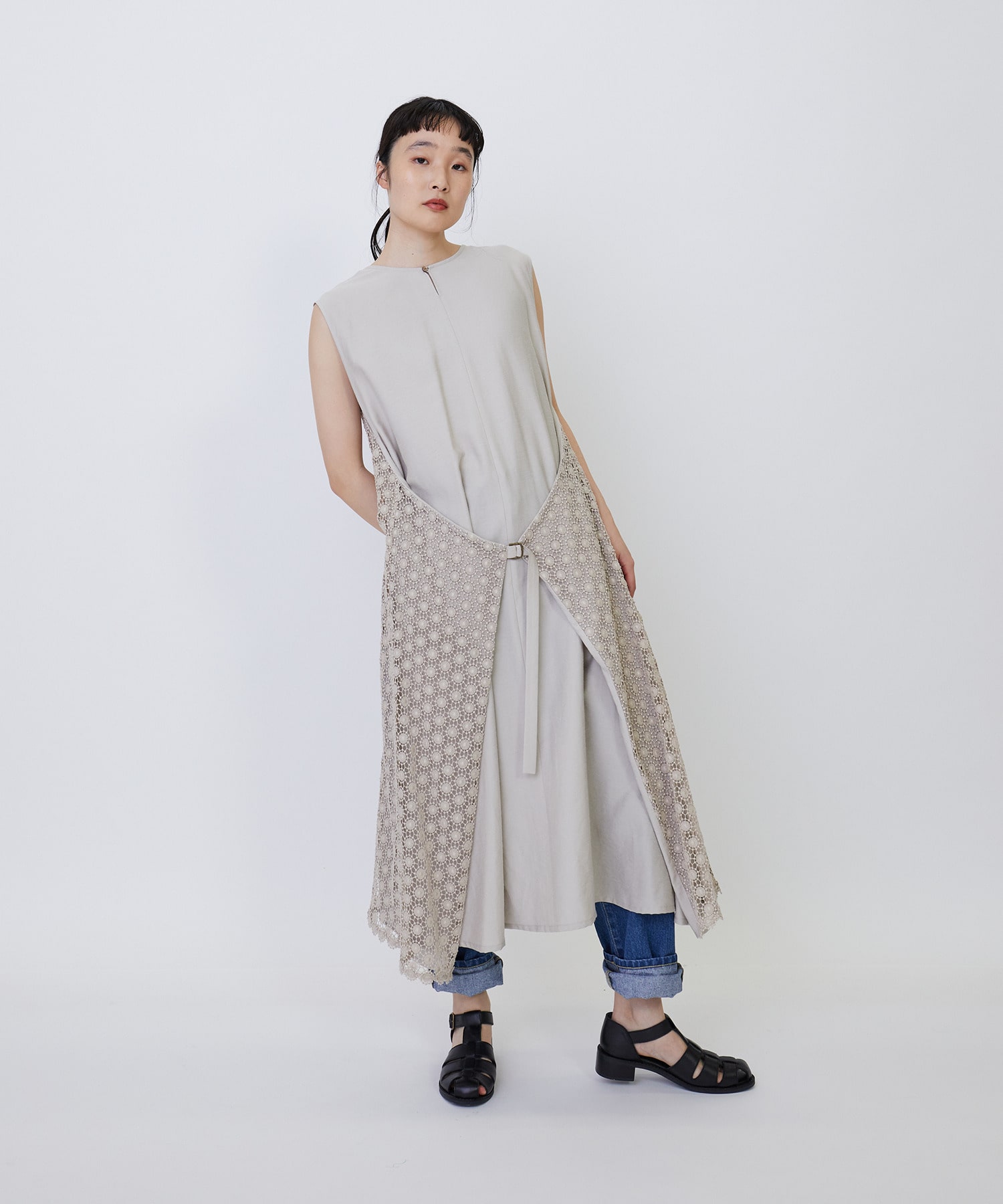 4WAY】エンブロイダリーレースタブリエワンピース｜BIGI online store