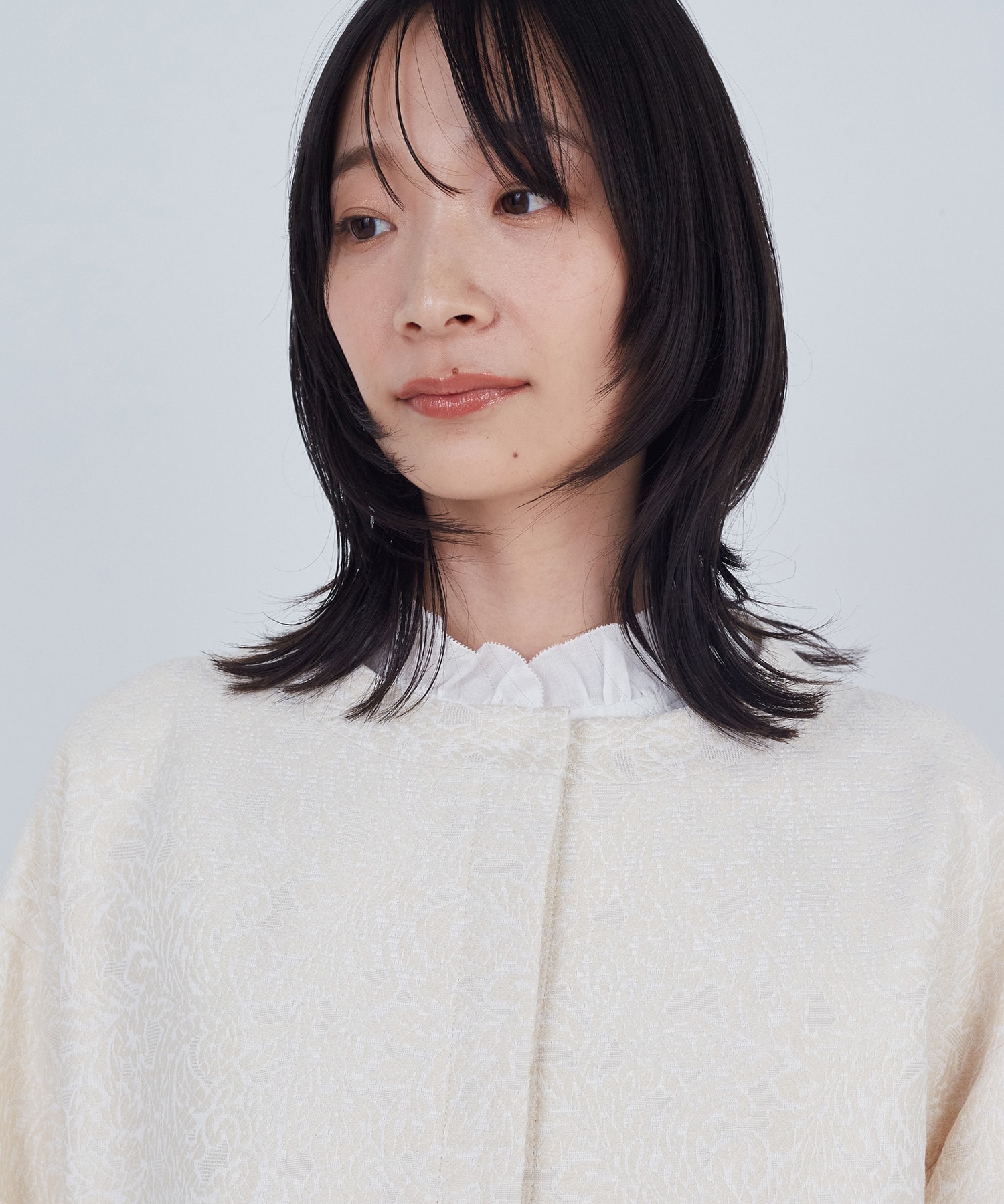 ジャカードノーカラージャケット｜BIGI online store - ビギ