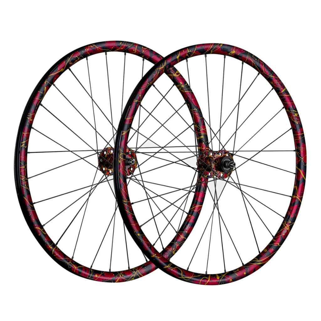 PHILWOOD* 50th anniv track wheel set (rgb splash) - BLUE LUG