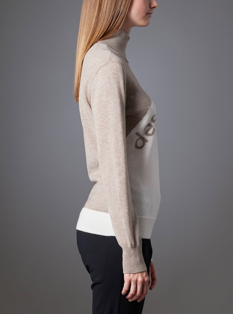 タートルネックインターシャセーター | デサントゴルフ公式