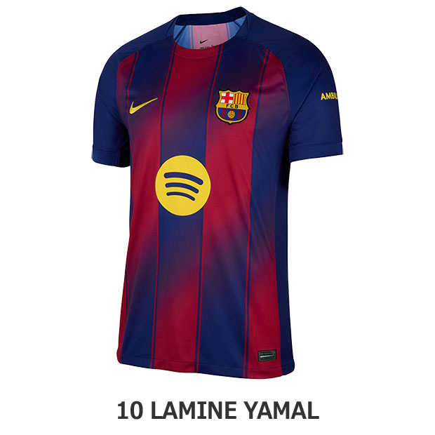 FCバルセロナ 25-26 ホーム 半袖レプリカユニフォーム 10.ラミン