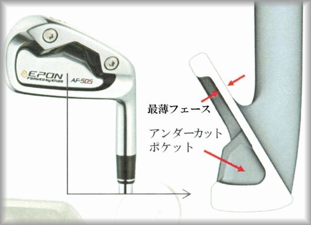 鍛造ワンピースポケットアイアン》EPON AF-505 6月20日発売開始