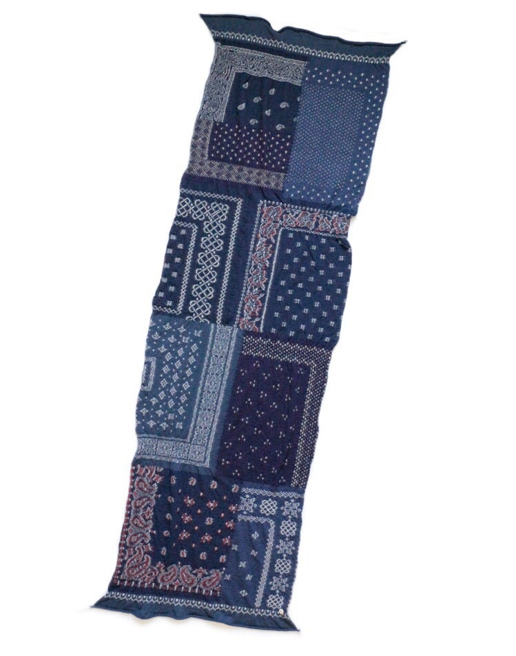 KAPITAL 縮絨ウールバンダナパッチワークマフラー | TAKE FIVE（テイク