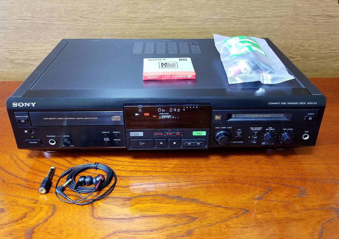 CD/MDコンビネーション・デッキ SONY MXD-D1 | 驚愕の高音質！MD