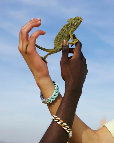 ルイ・ヴィトン 「コリエ、ブラスレ・LVスカルプチャー チェーン