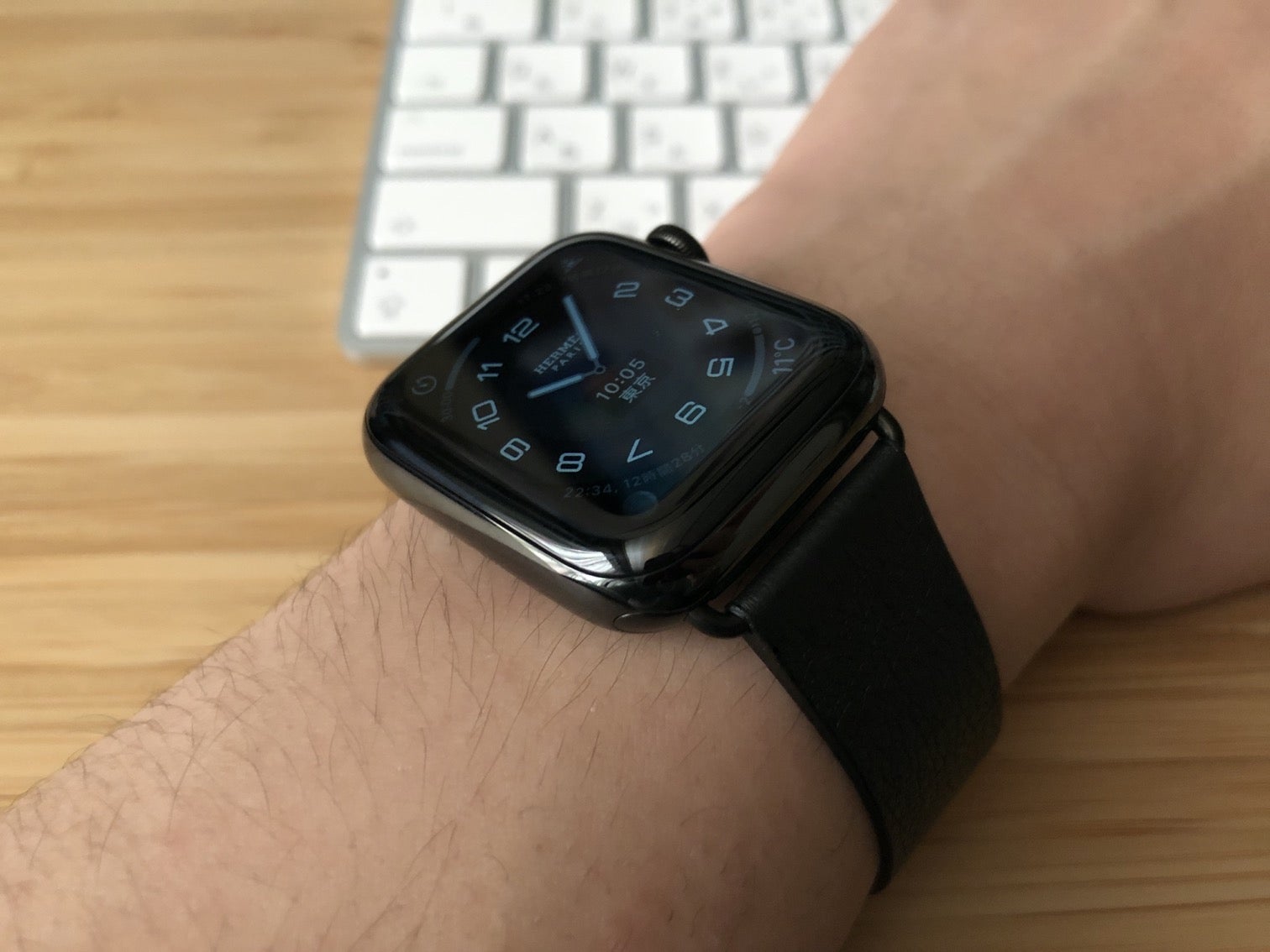 2246 Apple Watch エルメス ブラック スポーツバンド シリコン 2246
