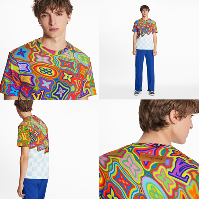 ルイ・ヴィトン「プリンテッドダミエLV Tシャツ」「2021 春夏ショー