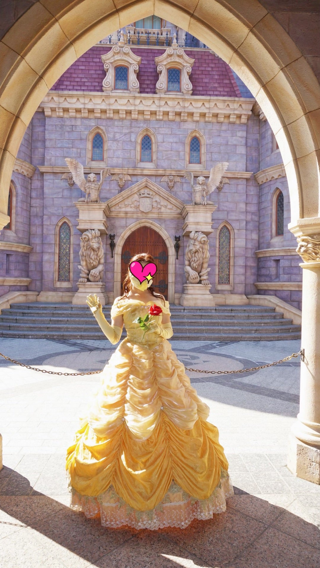 Dハロ2021】2021/10/28-2念願の！美女と野獣エリアでベルの仮装