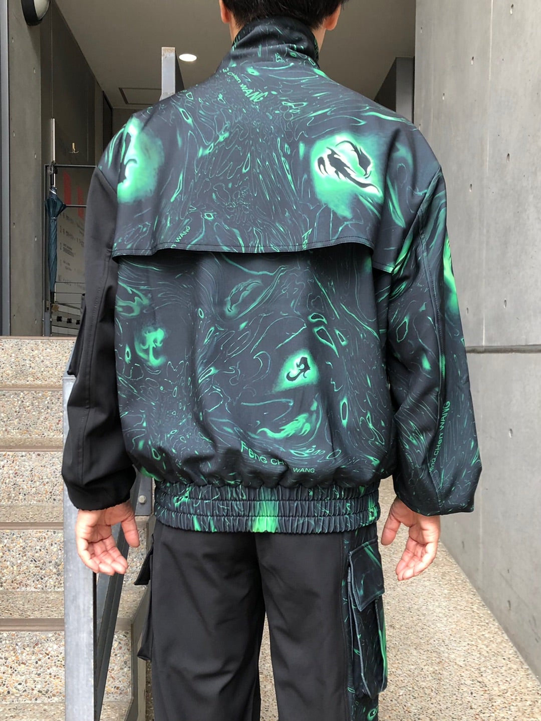 Feng Chen Wang LACQUERWARE PRINT PANELLED JACKET | ragazzo cultura