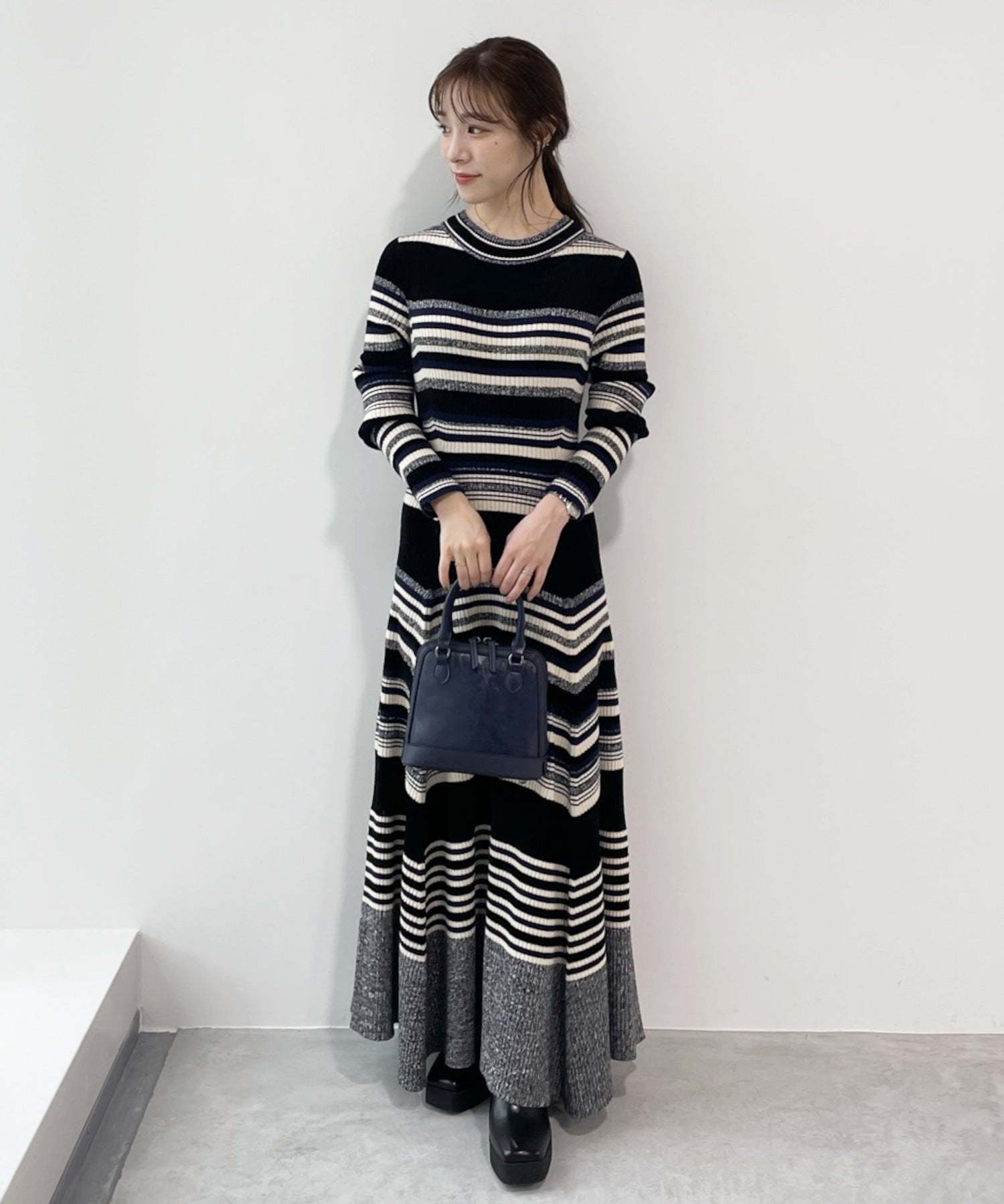 COCO DEAL) マルチボーダーフレアニットワンピース | puakoの店長ブログ